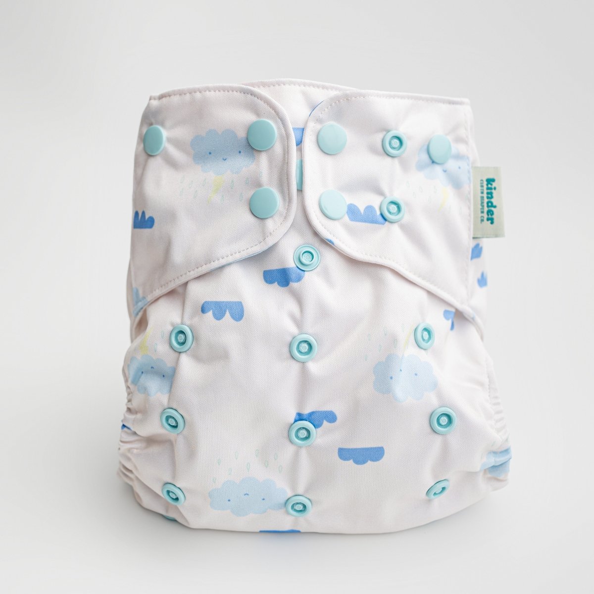 Kinder Cloth Diaper Co. Space and Sky: Essentials Pocket Cloth Diaper with Athletic Wicking Jersey, Grows with your Baby