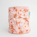 Kinder Cloth Diaper Co. Space and Sky: Essentials Pocket Cloth Diaper with Athletic Wicking Jersey, Grows with your Baby -
