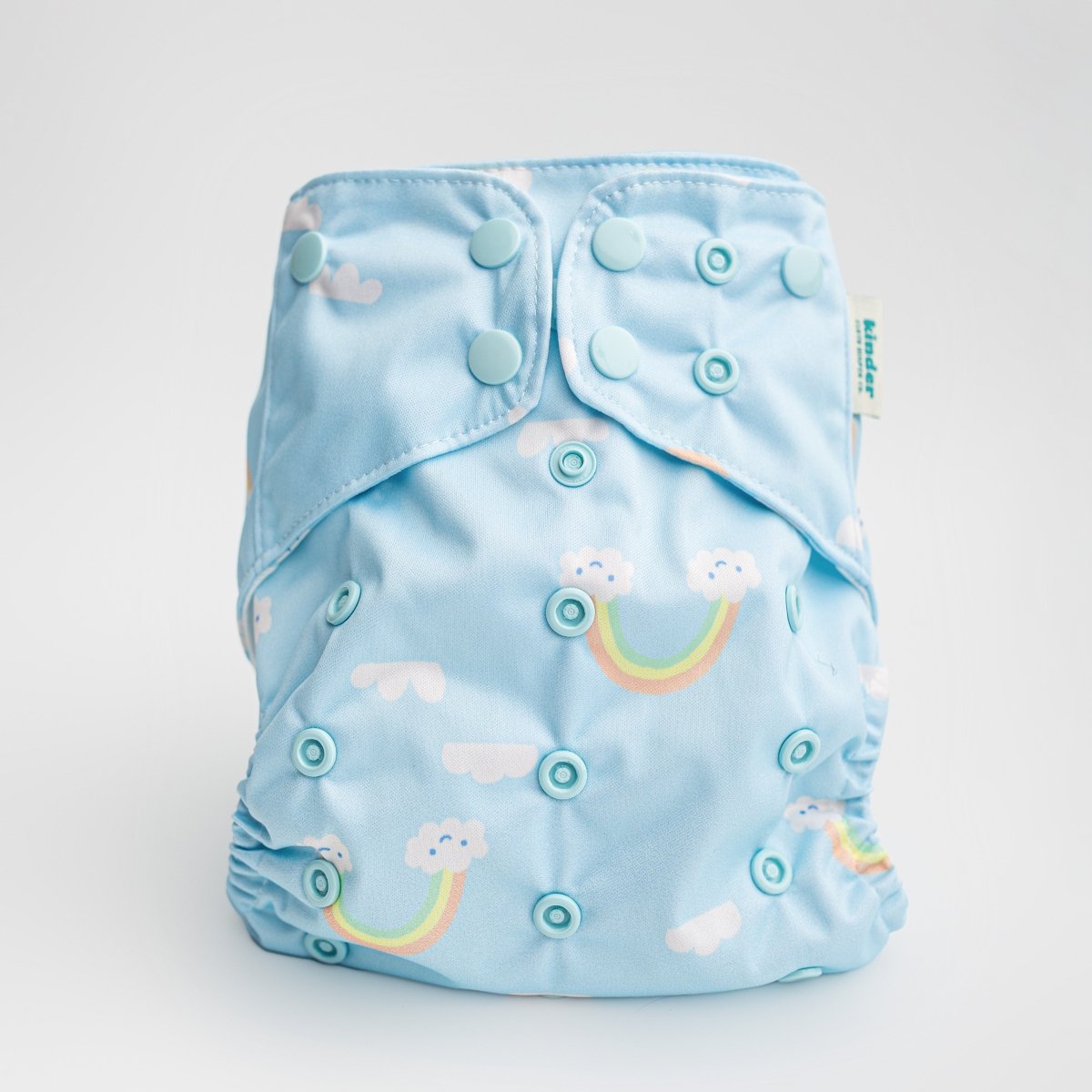 Kinder Cloth Diaper Co. Space and Sky: Essentials Pocket Cloth Diaper with Athletic Wicking Jersey, Grows with your Baby