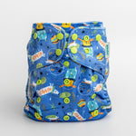 Kinder Cloth Diaper Co. Minky Fleece Cloth Diaper - Patterned Lounger with Wicking Jersey - Everetts Place Boutique - 
