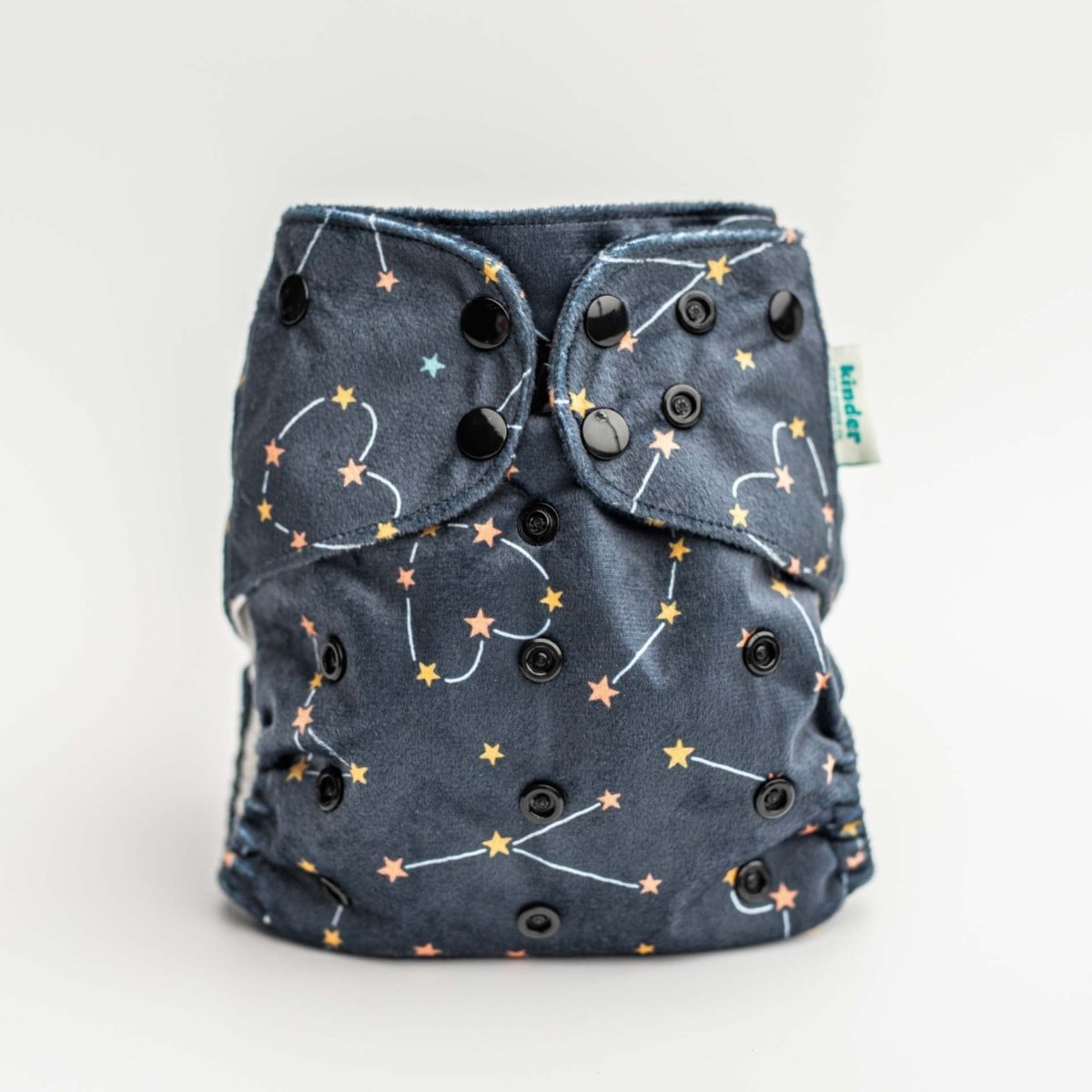 Kinder Cloth Diaper Co. Minky Fleece Cloth Diaper - Patterned Lounger with Wicking Jersey - Everetts Place Boutique - 