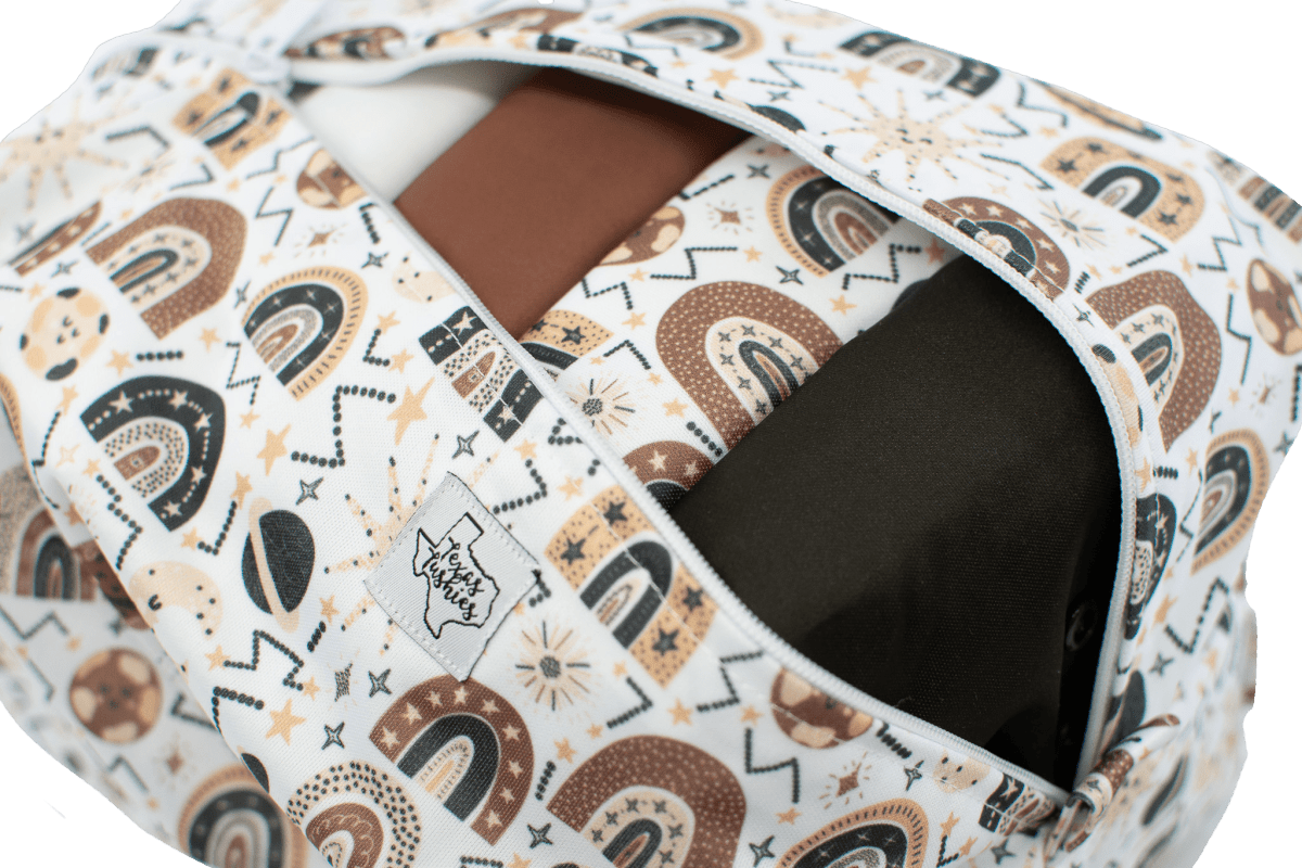 Texas Tushies Space Rainbow Diaper Pod with Two Layers of PUL for Baby Essentials - 