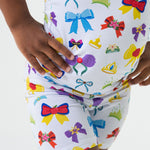 Bam & Stitch Sparkle & Reign Bamboo Short Sleeve Pajamas | Princess Bows - 