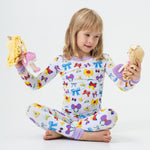 Bam & Stitch Sparkle & Reign Long Sleeve Pajamas - 