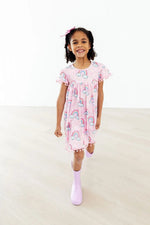 Mila & Rose ® Sparkling Rainbows Pom Pom Dress - 