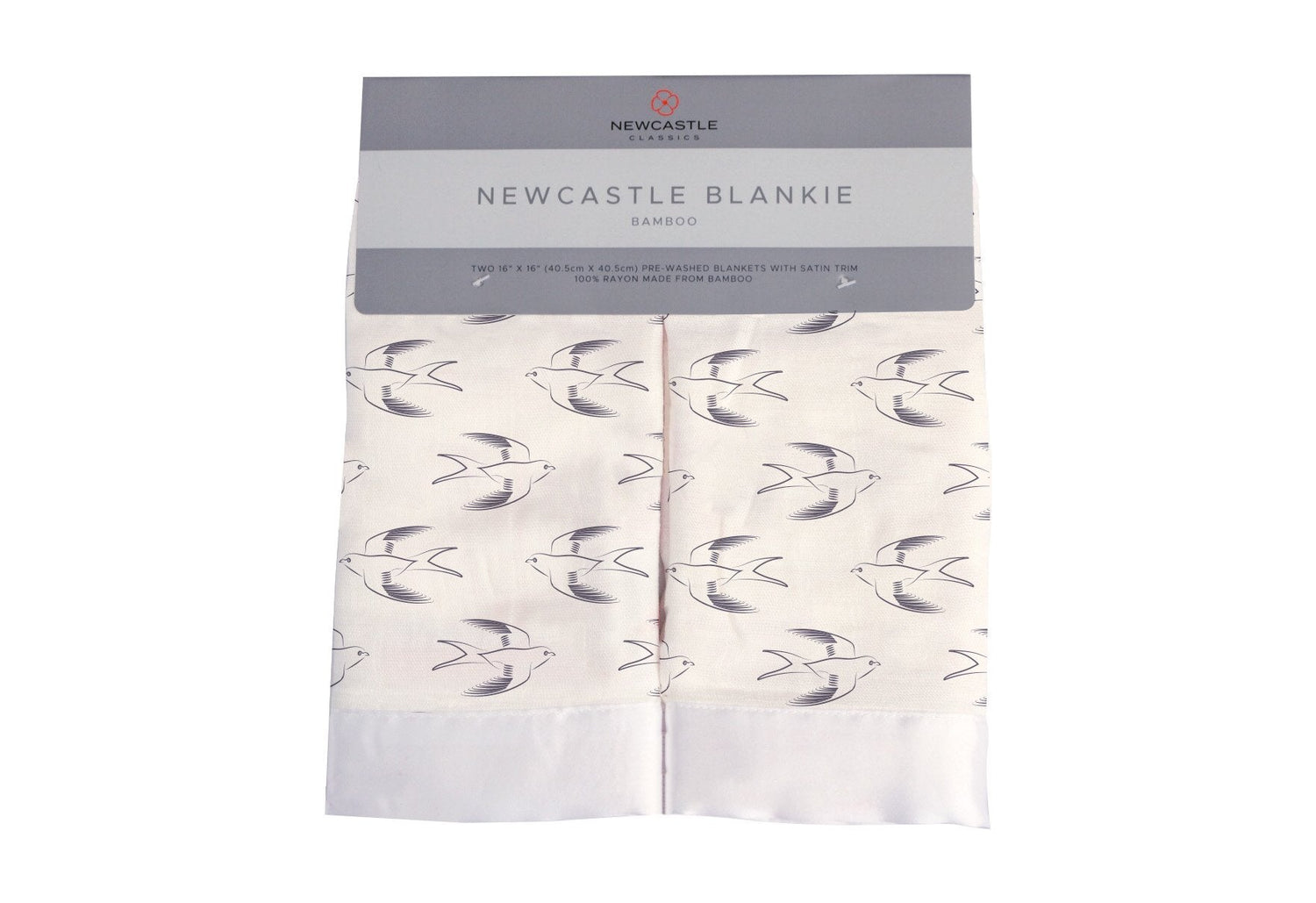 Newcastle Classics Sparrows Muslin Security Blanket with Soft Texture for Infants - Baby & Toddler > Swaddling & Receiving Blankets > Receiving Blankets Bamboo Newcastle Blanket