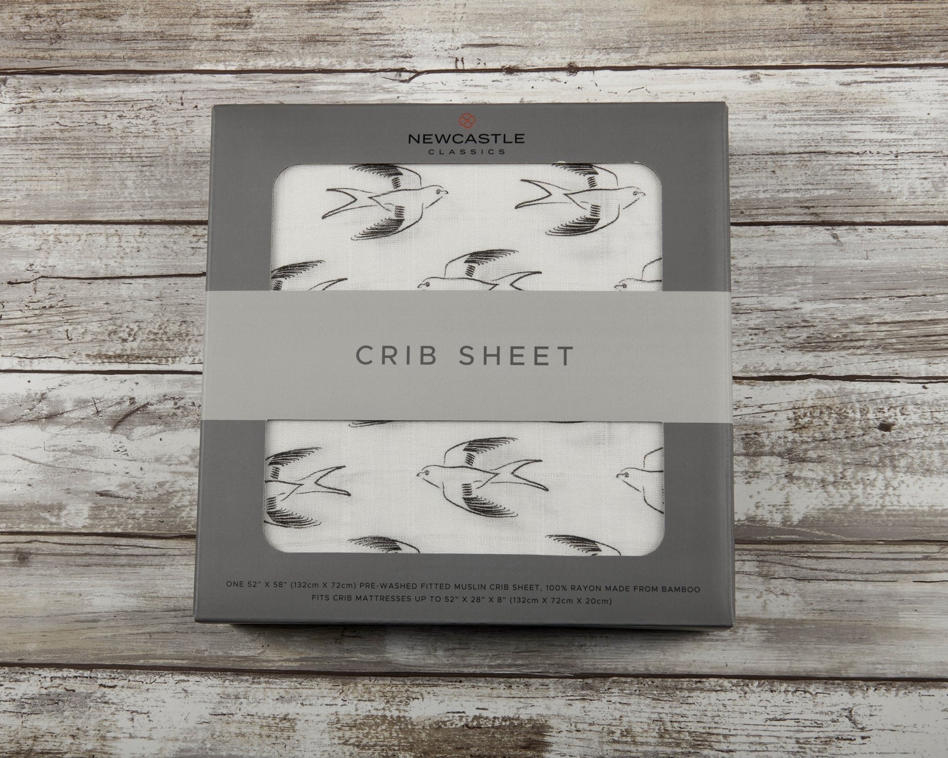 Sparrows Cotton Muslin Crib Sheet Soft Breathable Comfy Fits Standard Mattresses 28x52 Inches Newcastle Classics