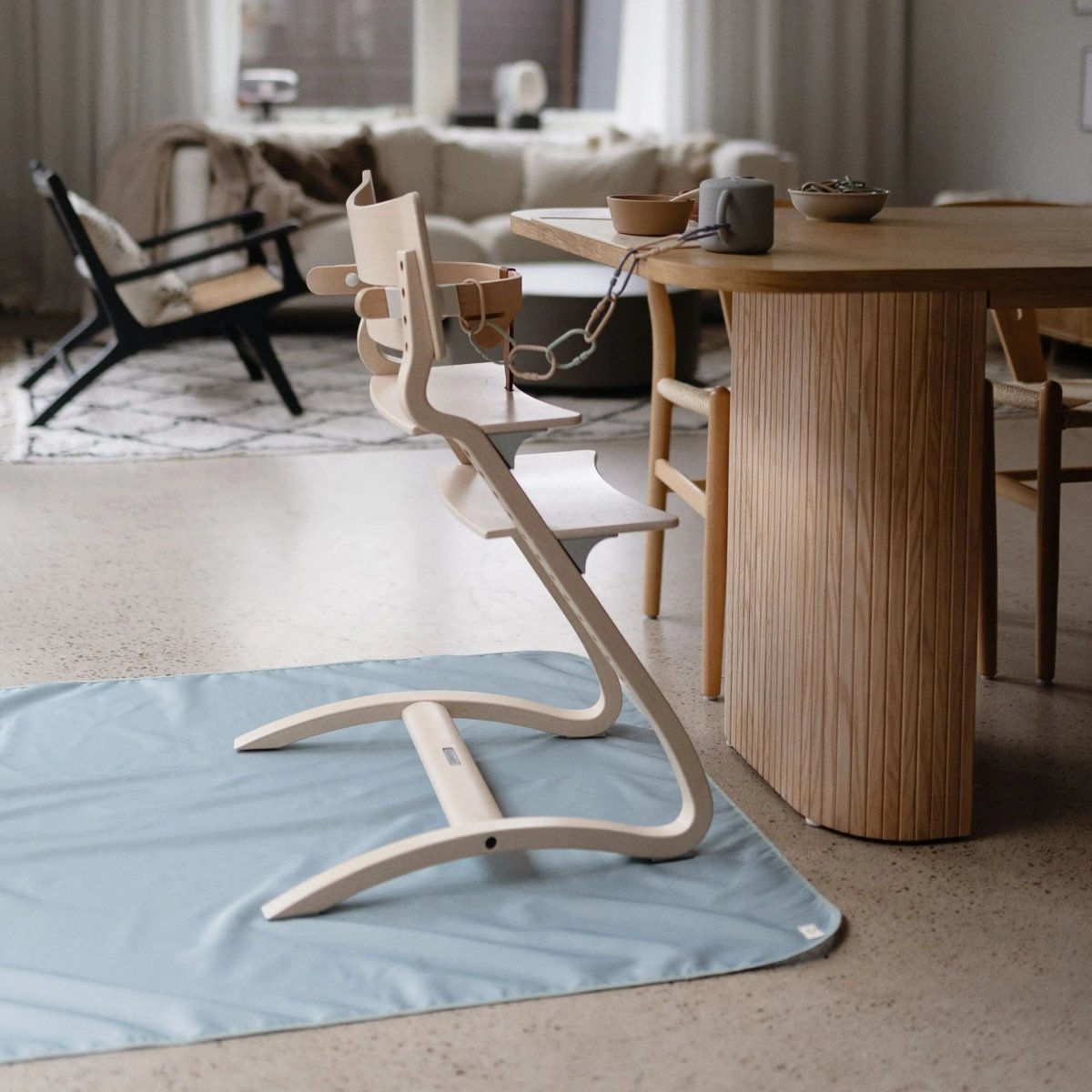 Mushie Splat Mat for High Chairs and Arts and Crafts Water Resistant Polyester - 