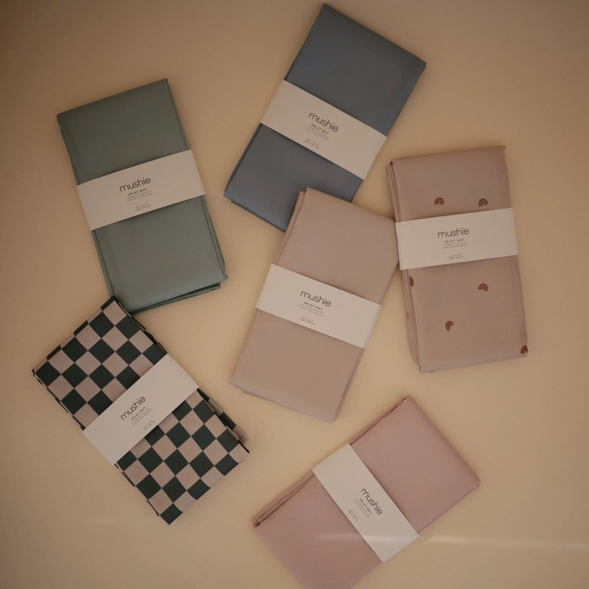 Mushie Splat Mat for High Chairs and Arts and Crafts Water Resistant Polyester - 