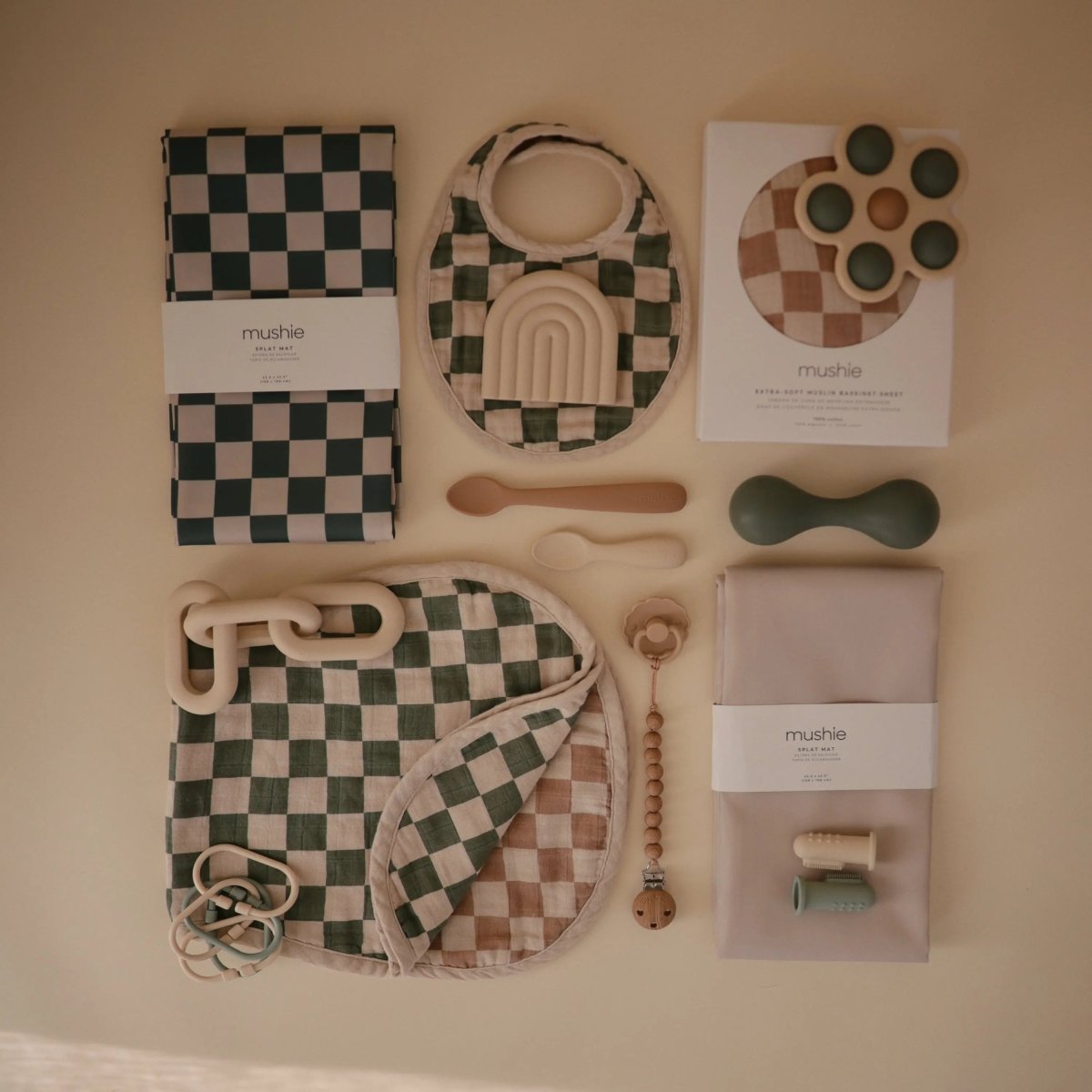 Mushie Splat Mat for High Chairs and Arts and Crafts Water Resistant Polyester - 