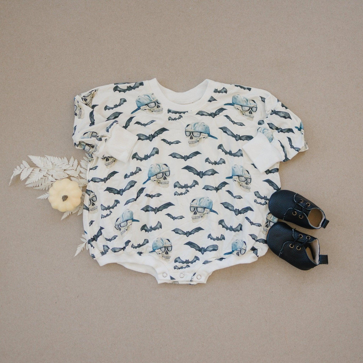Bamboo Bubble Romper, Spooky Bro by Little Joy Co. (view 5 of 15)