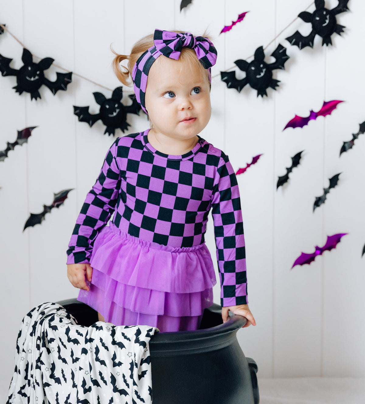 DREAM BIG LITTLE CO SPOOKY CHECKERS DREAM TUTU BODYSUIT DRESSEveretts Place