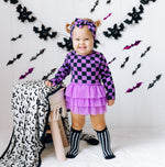DREAM BIG LITTLE CO SPOOKY CHECKERS DREAM TUTU BODYSUIT DRESSEveretts Place