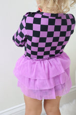 DREAM BIG LITTLE CO SPOOKY CHECKERS DREAM TUTU BODYSUIT DRESSEveretts Place