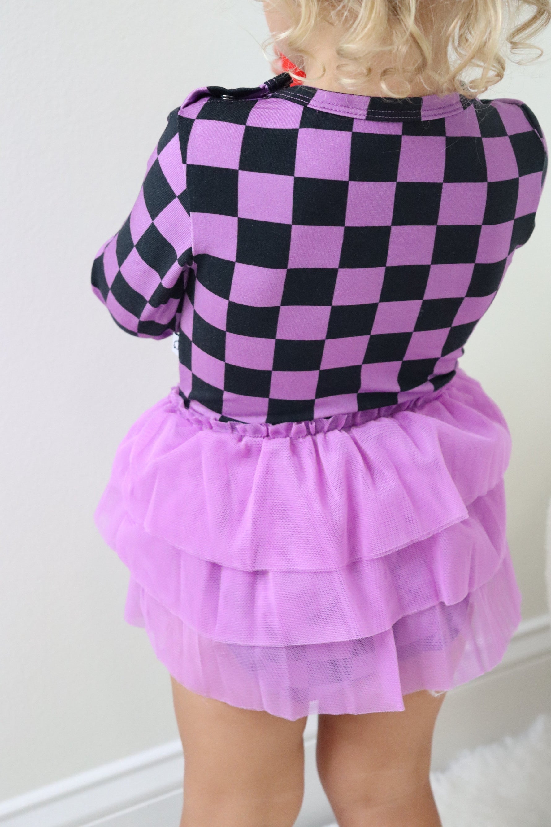DREAM BIG LITTLE CO SPOOKY CHECKERS DREAM TUTU BODYSUIT DRESSEveretts Place