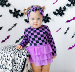 DREAM BIG LITTLE CO SPOOKY CHECKERS DREAM TUTU BODYSUIT DRESSEveretts Place