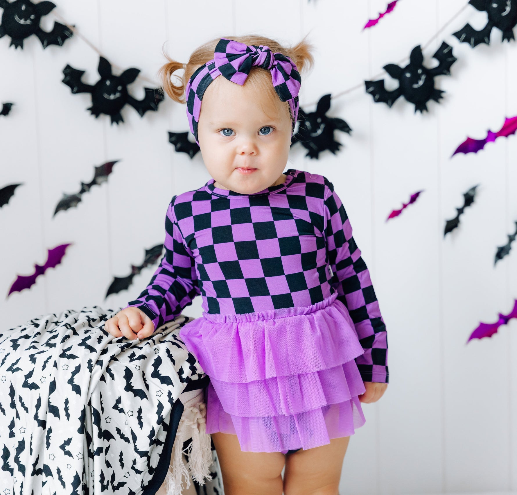 DREAM BIG LITTLE CO SPOOKY CHECKERS DREAM TUTU BODYSUIT DRESSEveretts Place