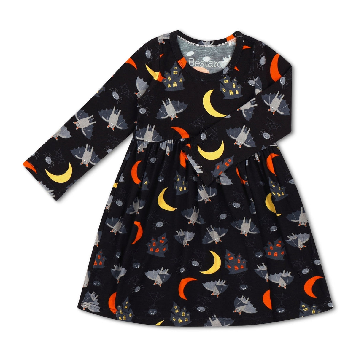 Bamboo Dress, Spooky Nights, Long Sleeve by Bestaroo