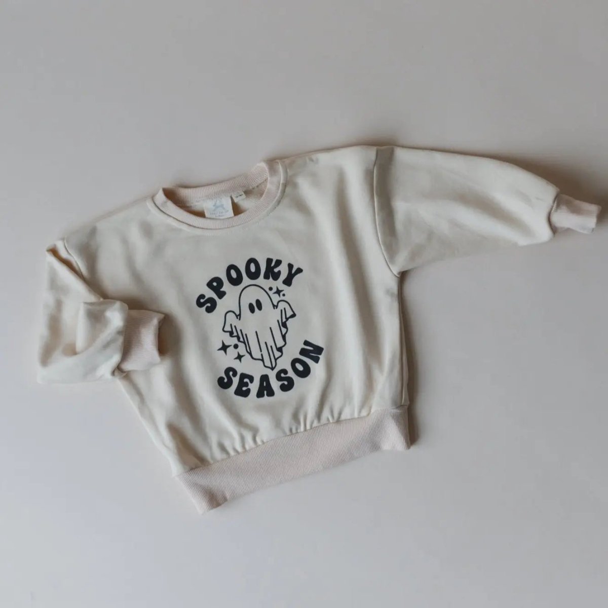 Spooky Season Ghost Graphic Crewneck Sweatshirt Terry Cloth - Everetts Place Boutique - 