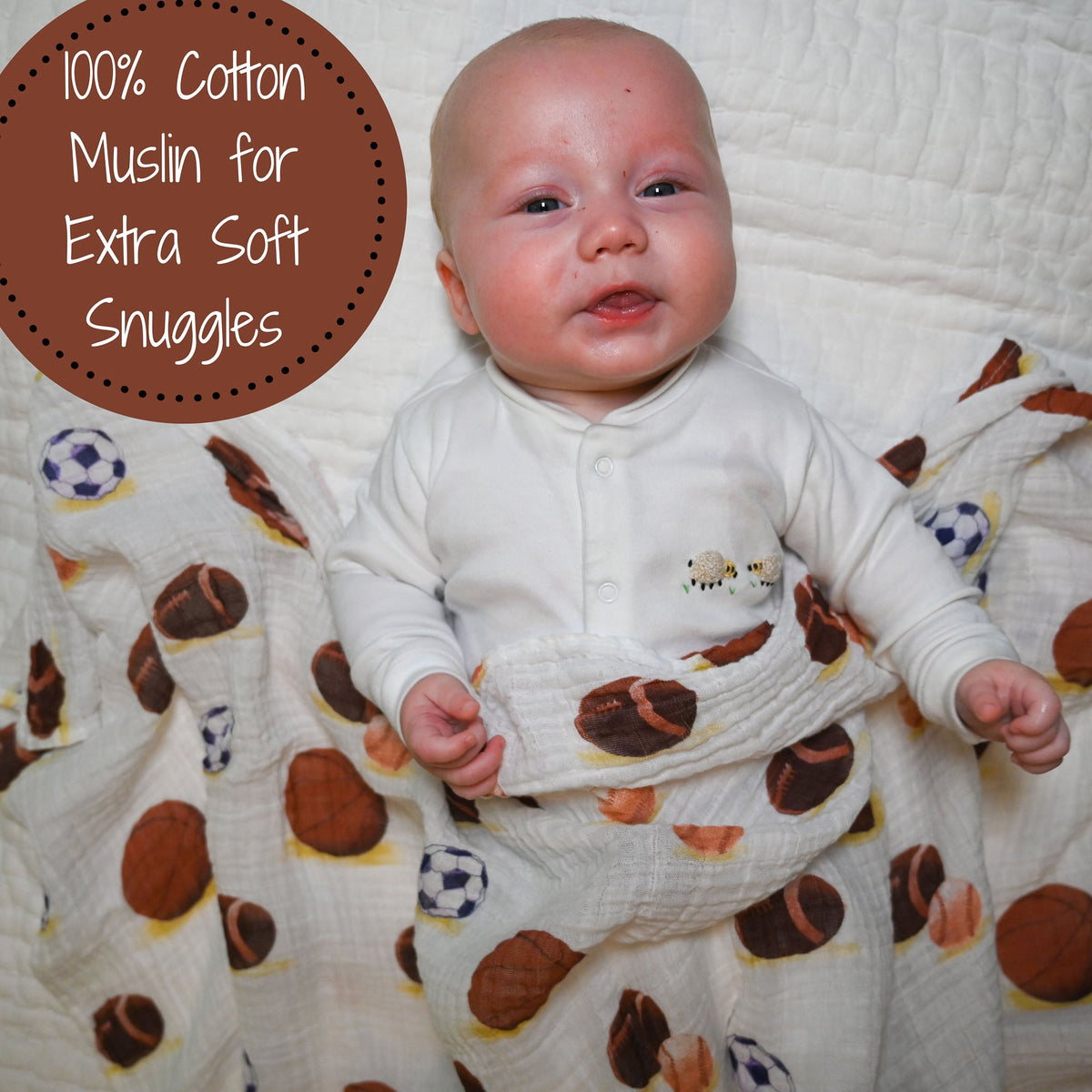 Go Sports! Swaddle Blanket by LollyBanks