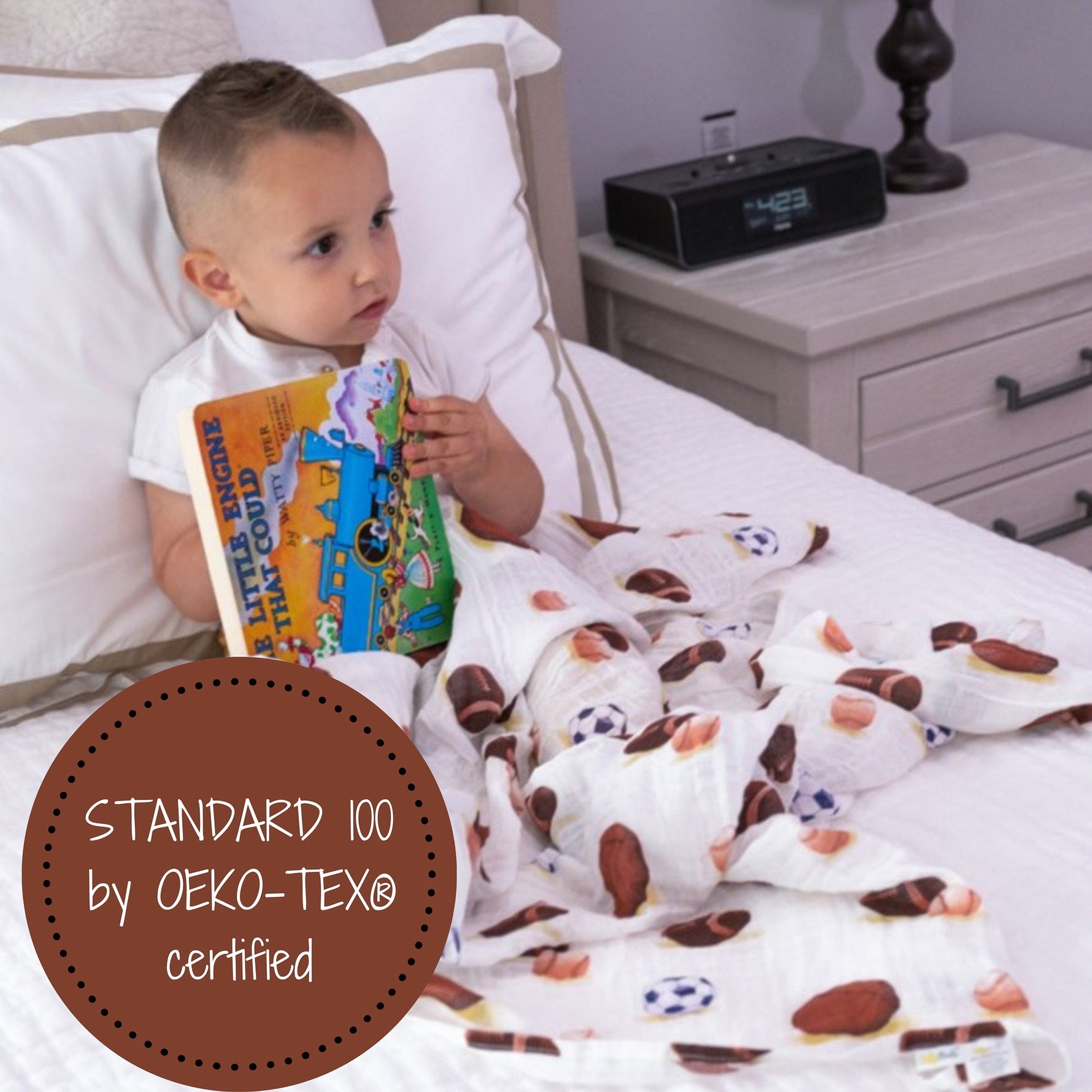 Go Sports! Swaddle Blanket by LollyBanks