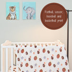 Go Sports! Swaddle Blanket by LollyBanks