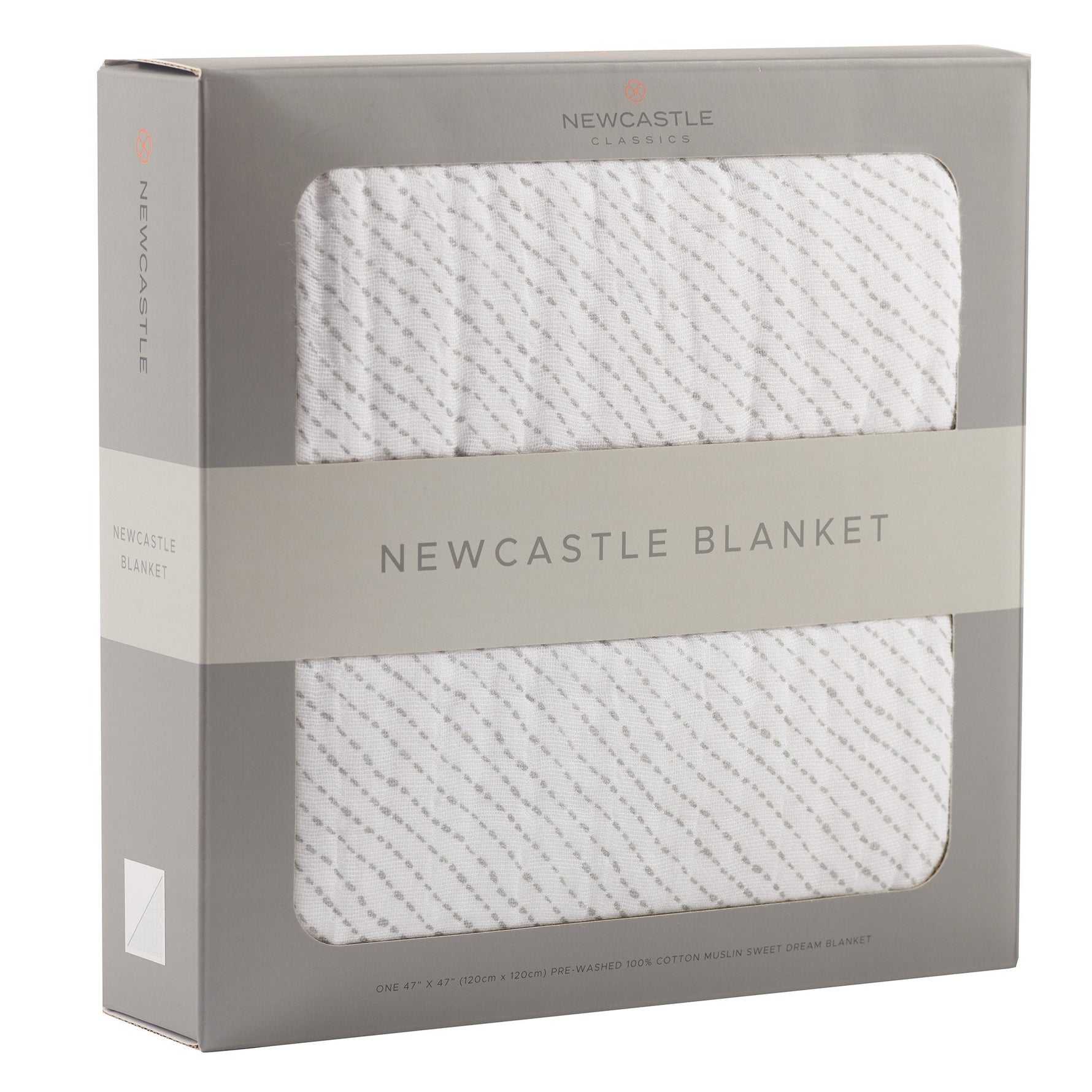 Newcastle Classics Spotted Wave Cotton Muslin Blanket with Softness for Kids - Baby & Toddler > Swaddling & Receiving Blankets > Receiving Blankets Cotton Newcastle Blanket