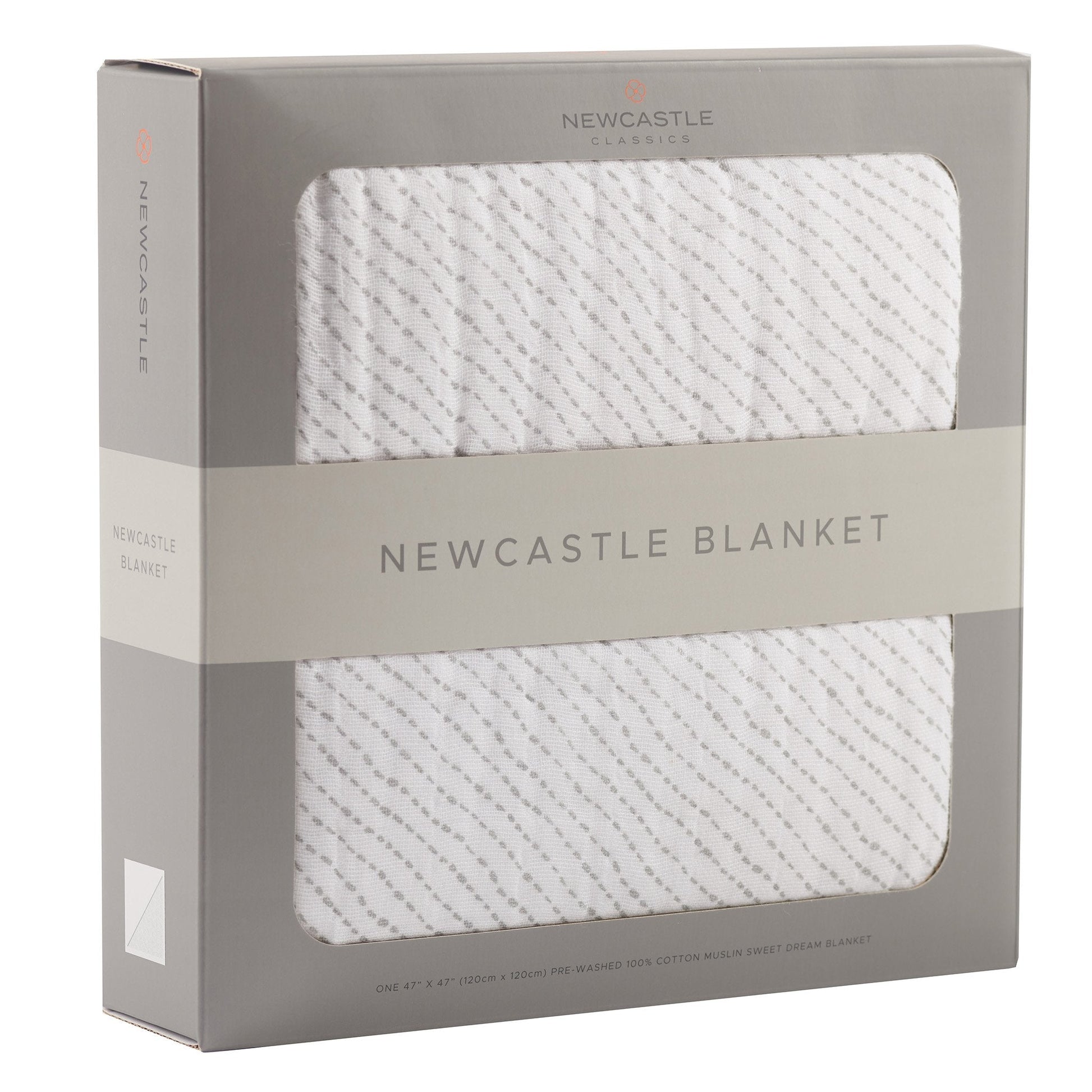 Newcastle Classics Spotted Wave Cotton Muslin Blanket with Softness for Kids - Baby & Toddler > Swaddling & Receiving Blankets > Receiving Blankets Cotton Newcastle Blanket