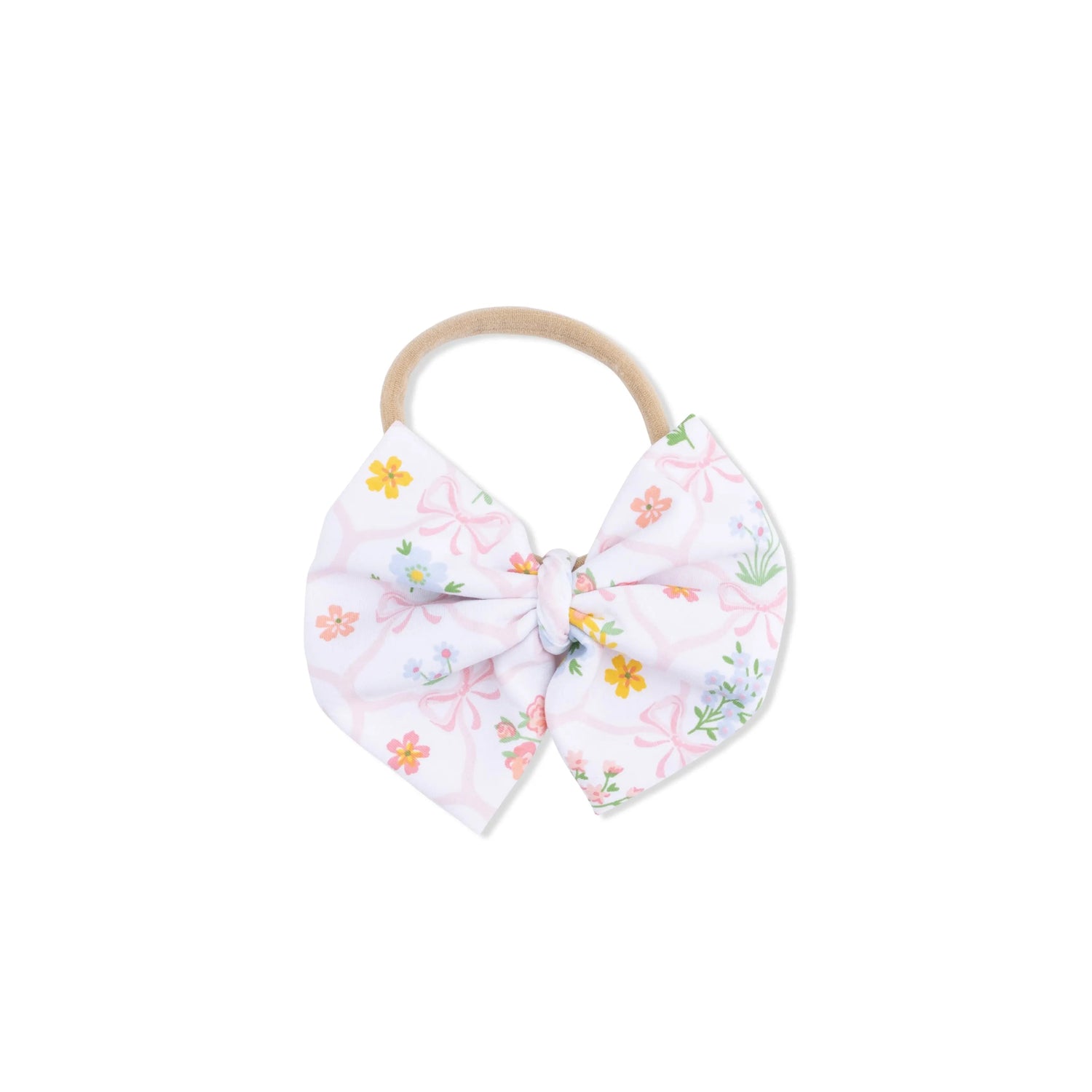 Angel Dear Spring Blooms Bow Trellis - Bow on Headband - 