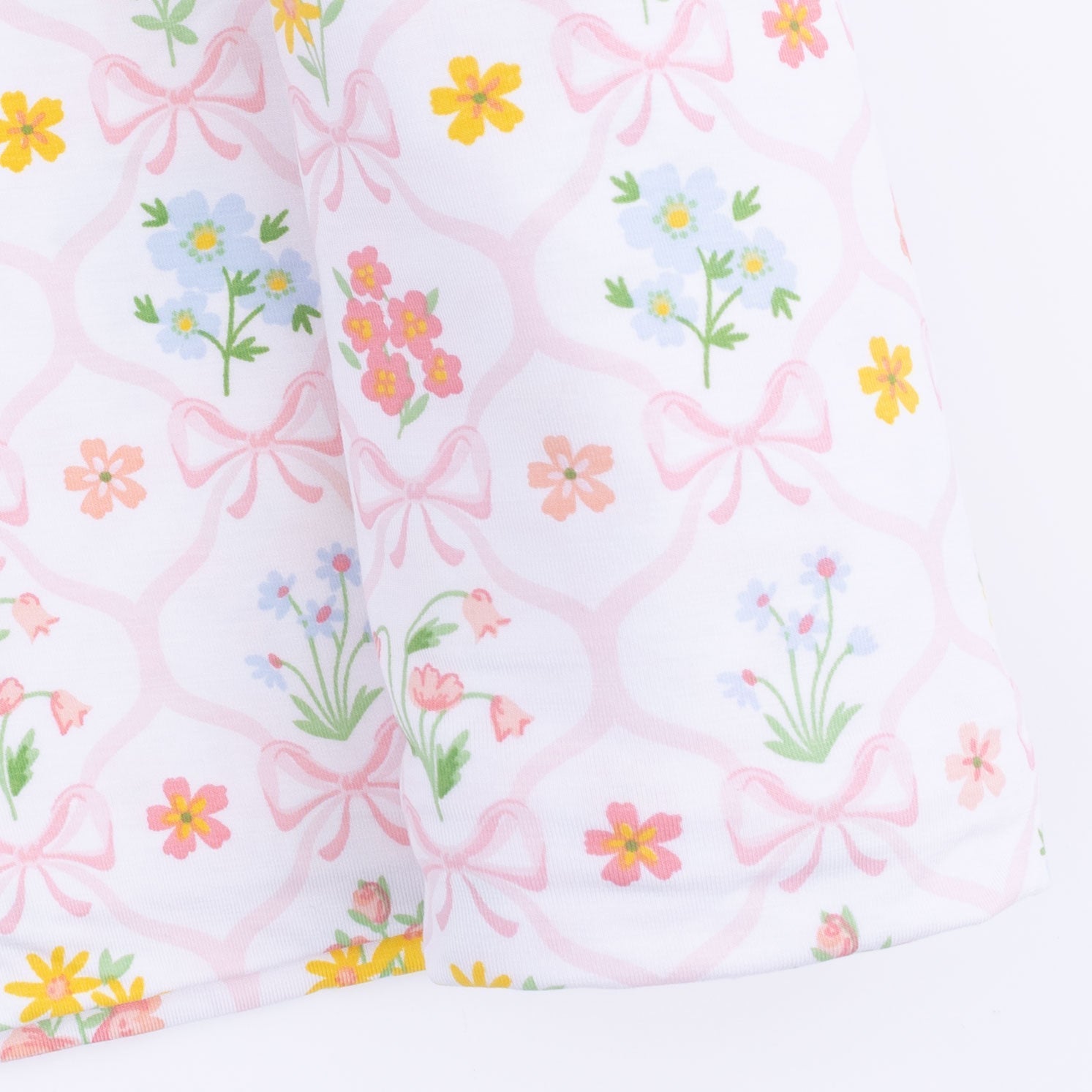 Angel Dear Spring Blooms Bow Trellis - Swaddle Blanket - 