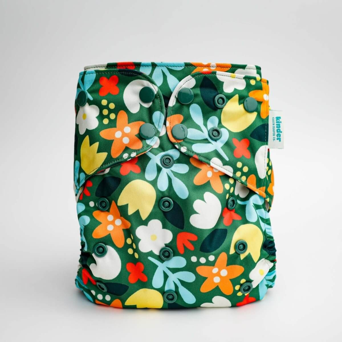 Kinder Cloth Diaper Co. Nature: Essentials Pocket Cloth Diaper with Athletic Wicking Jersey, Grows with your Baby -