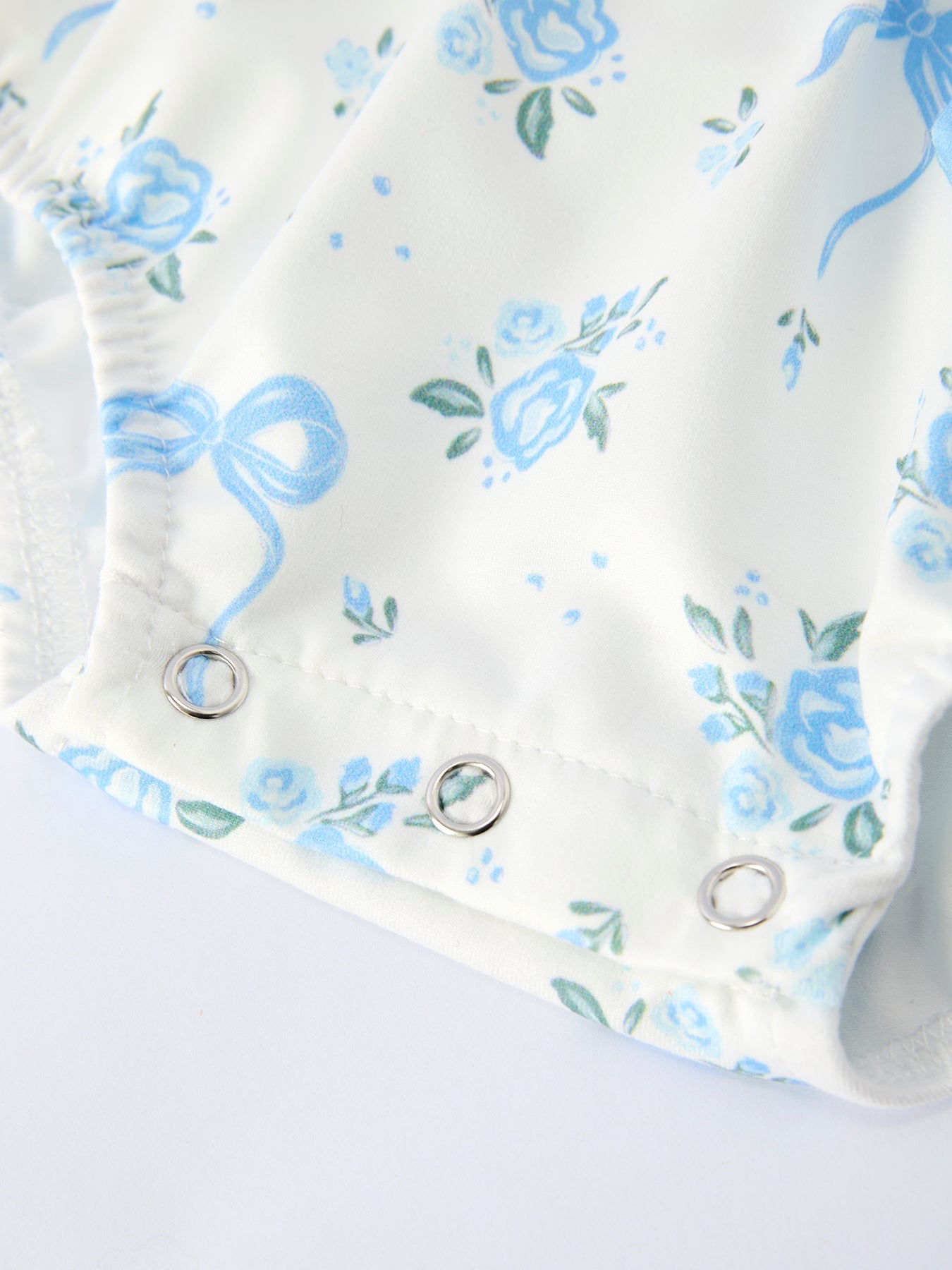 Rylee Faith Designs Spring Floral Girls Romper Bow RuffleEveretts Place