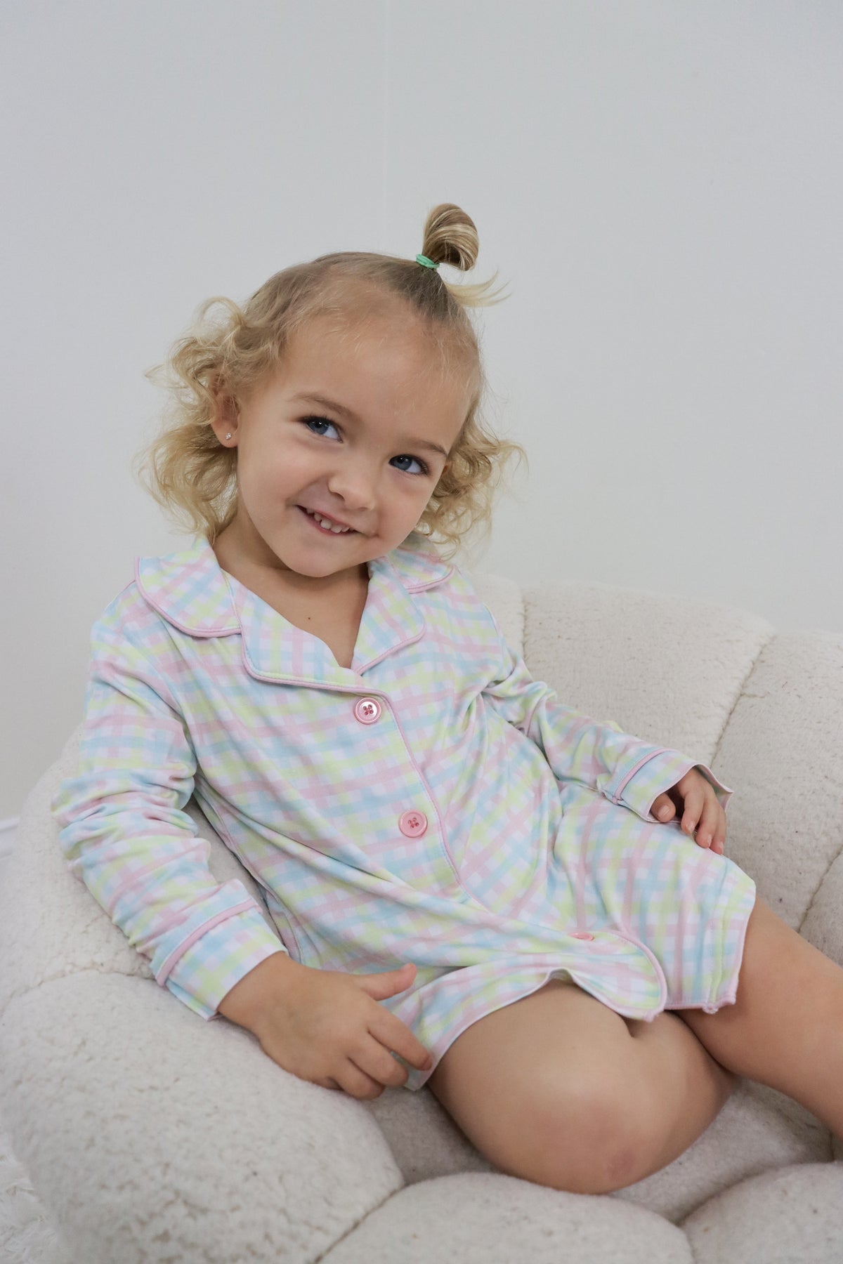 DREAM BIG LITTLE CO SPRING GINGHAM GIRL'S DREAM GOWNEveretts Place