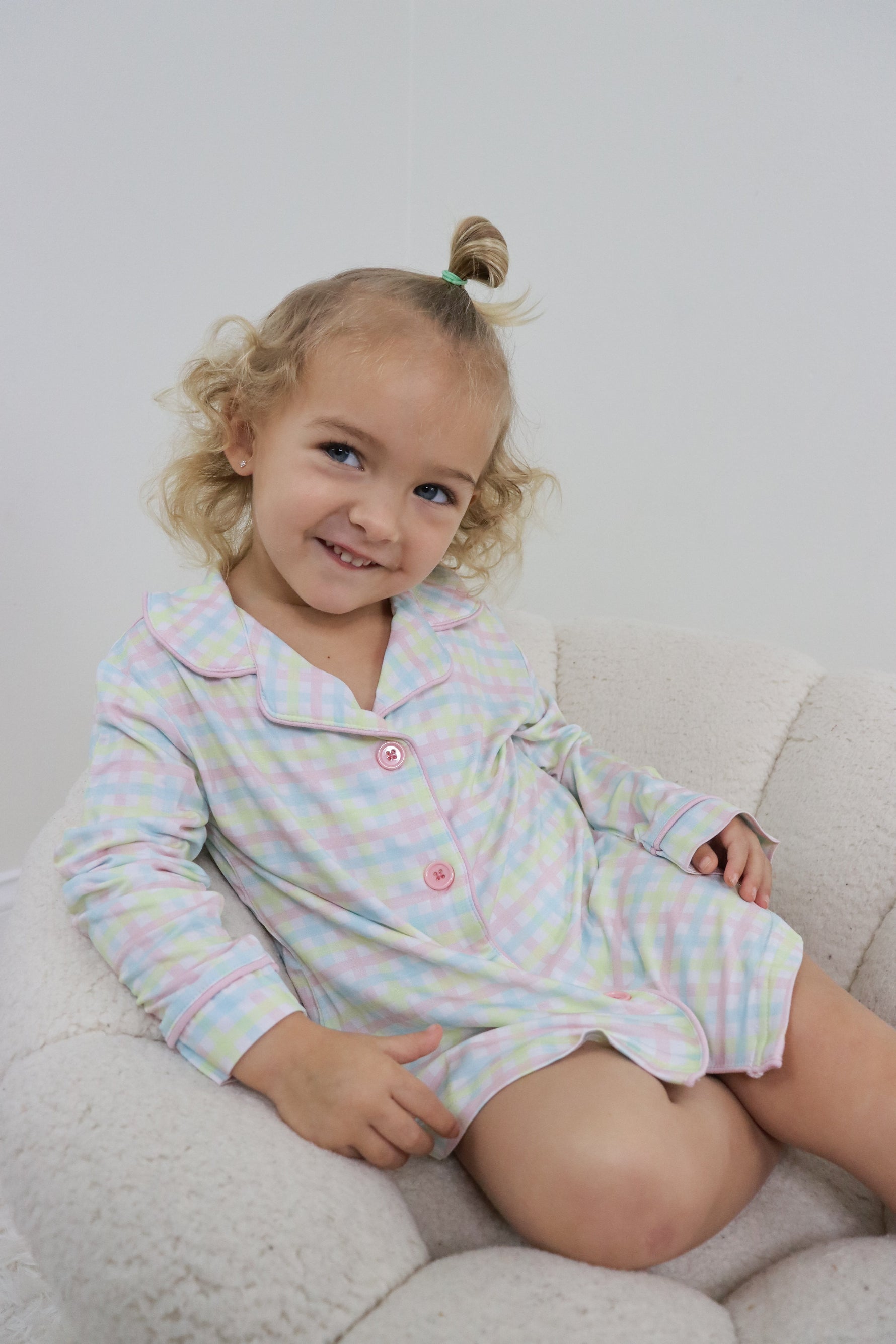 DREAM BIG LITTLE CO SPRING GINGHAM GIRL'S DREAM GOWNEveretts Place