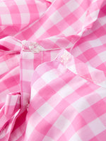 Rylee Faith Designs Spring Plaid Baby Girls Romper Bow Flutter SleeveEveretts Place