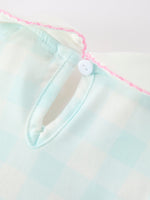 Rylee Faith Designs Spring Plaid Bow Girls Dress Smocked Petals Collar Puff SleeveEveretts Place