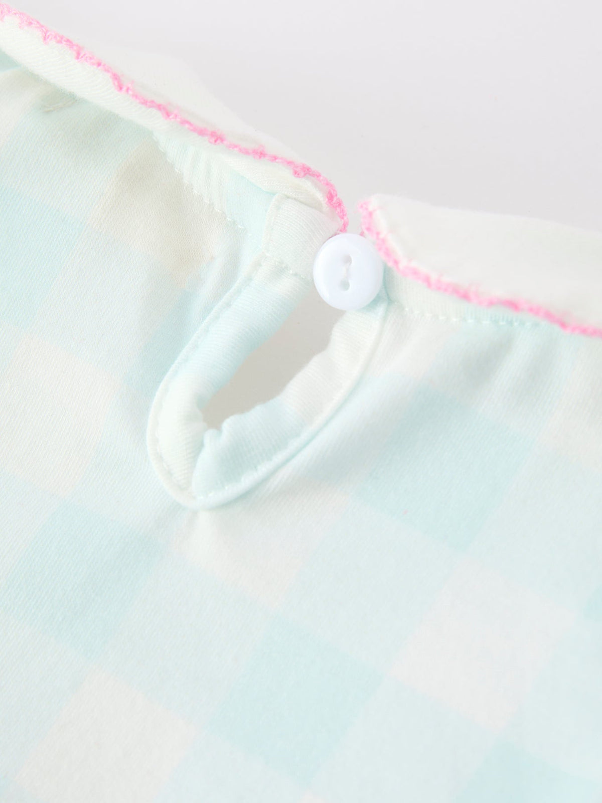 Rylee Faith Designs Spring Plaid Bow Girls Romper Smocked Petals Collar Puff SleeveEveretts Place