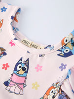 Rylee Faith Designs Spring Playful Character Print Girl Dress - 