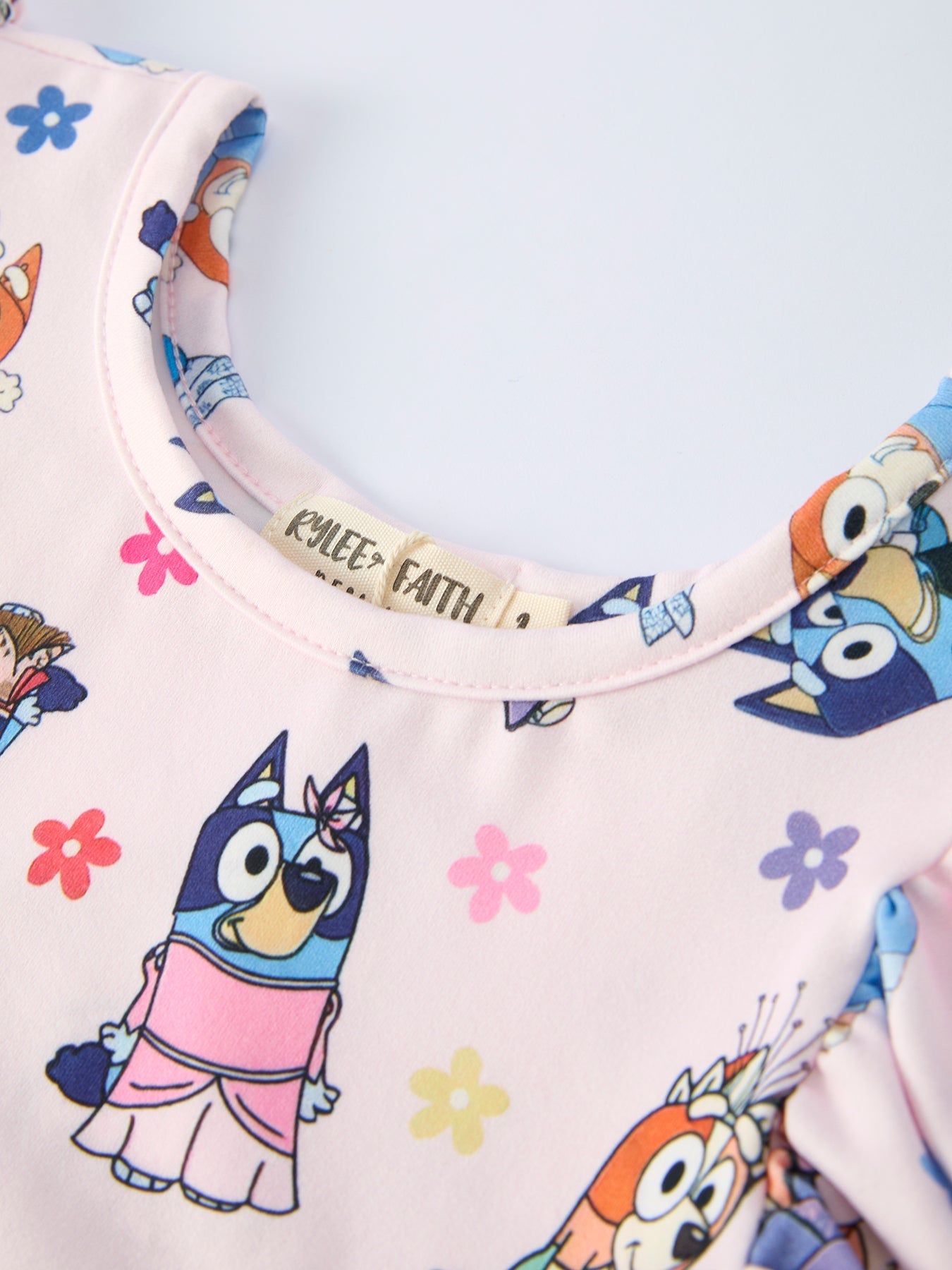 Rylee Faith Designs Spring Playful Character Print Girl Dress - 