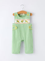 Rylee Faith Designs Spring Turtle Smocked Baby Boy RomperEveretts Place