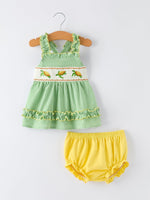 Rylee Faith Designs Spring Turtle Smocked Baby Girls Bloomers SetEveretts Place