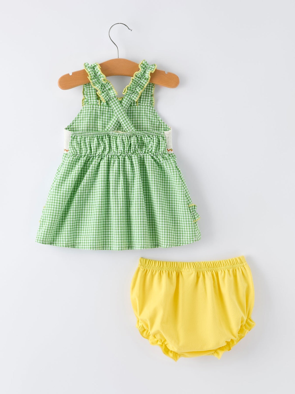Rylee Faith Designs Spring Turtle Smocked Baby Girls Bloomers SetEveretts Place