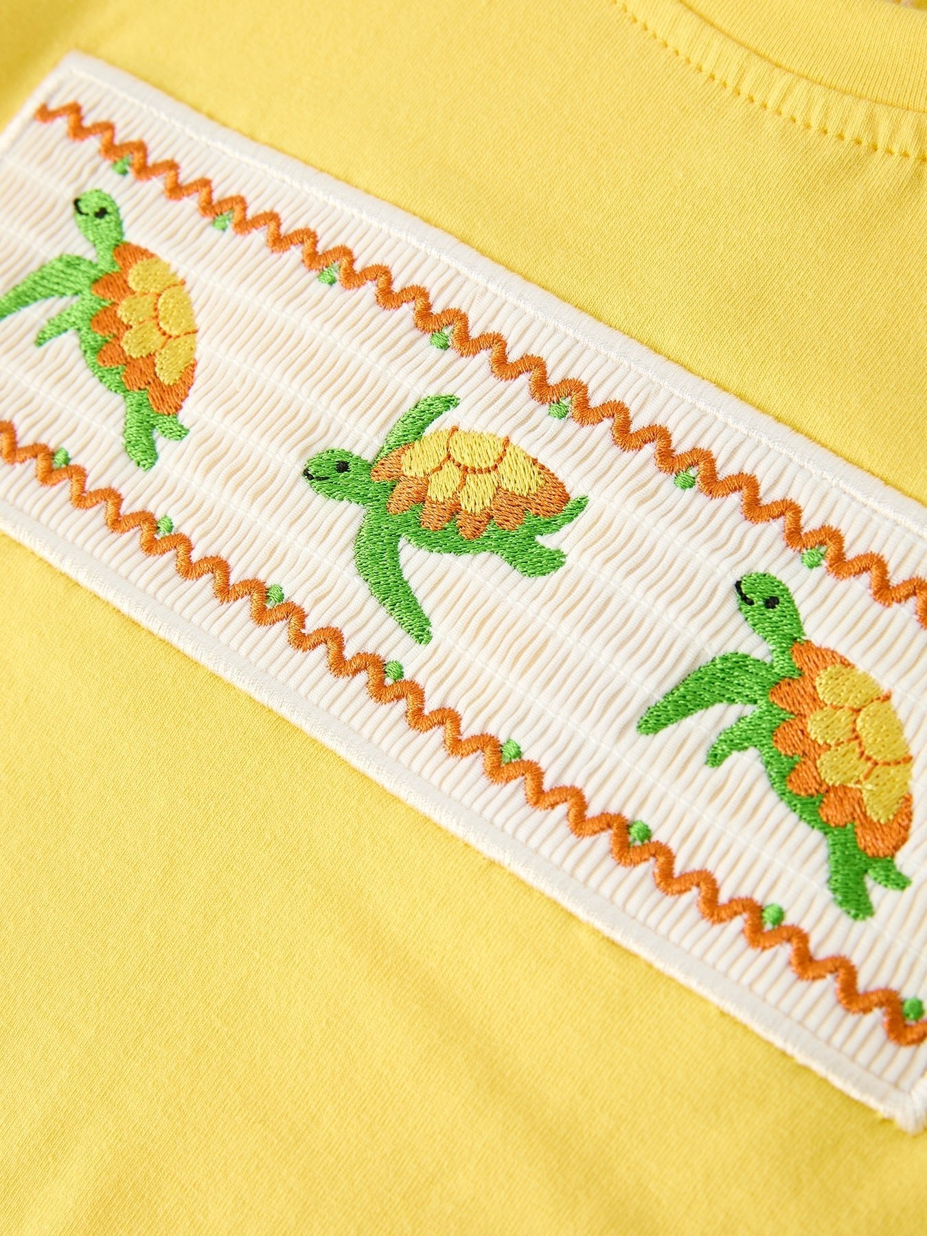 Rylee Faith Designs Spring Turtle Smocked Boy SetEveretts Place