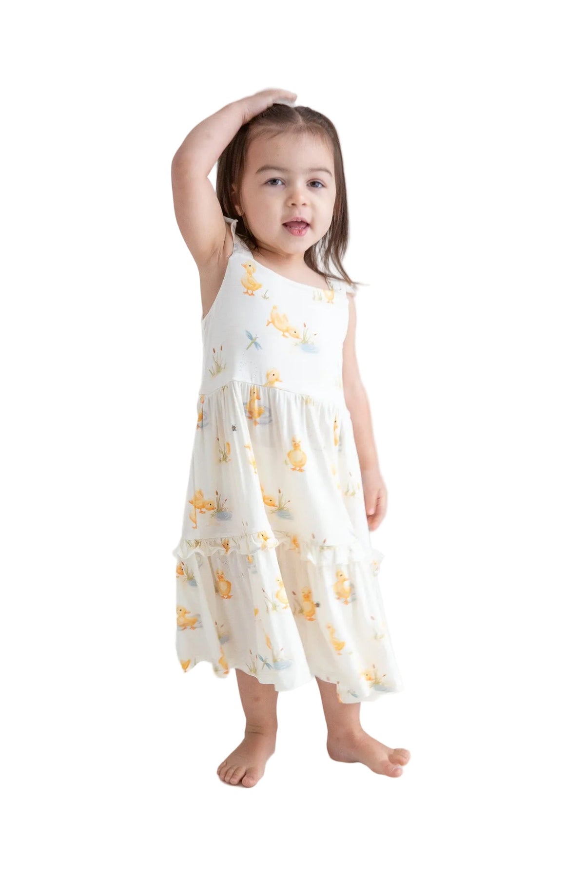 First Waddle Sundress for Baby & Toddler | Soft Breathable Summer Dress for First Steps by Rayn’s Tiny Stitches