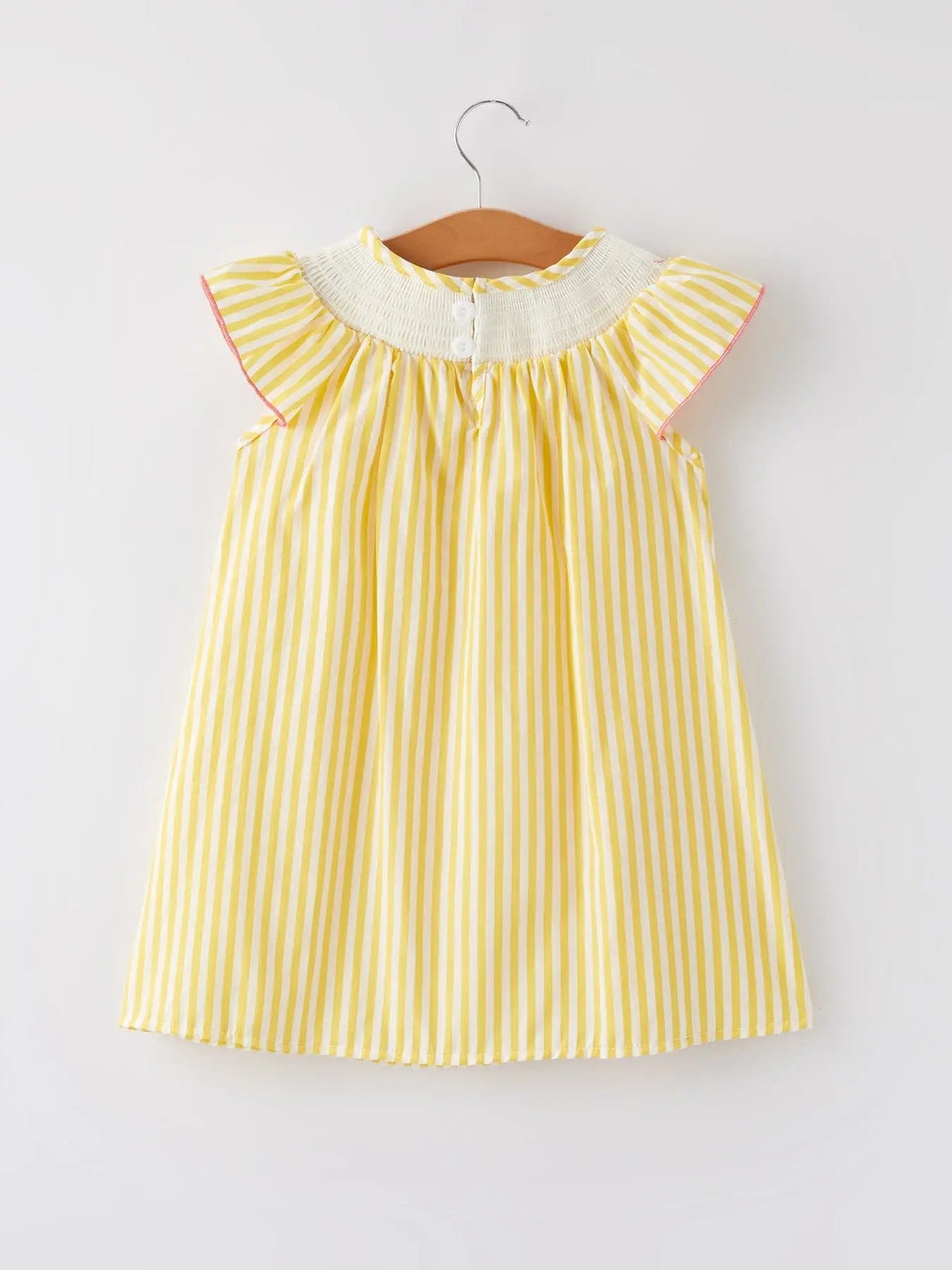 Rylee Faith Designs Spring/Summer Chick Floral Embroidery Smocking Girls Dress - 