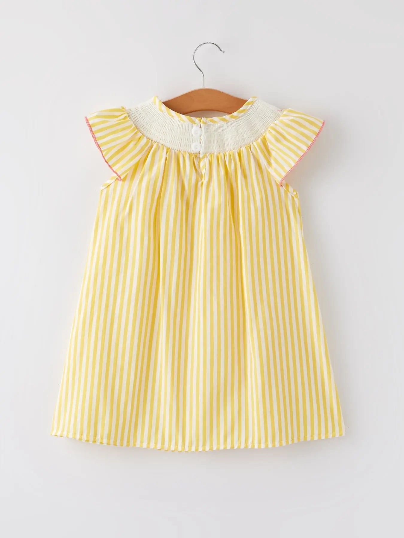 Rylee Faith Designs Spring/Summer Chick Floral Embroidery Smocking Girls Dress - 