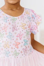 Mila & Rose ® Springtime Bows Short Sleeve Twirl Leotard for Girls - 
