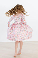 Mila & Rose ® Springtime Bunnies 3/4 Sleeve Pocket Twirl Dress - 