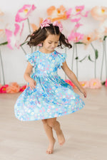 Mila & Rose ® Springtime Splendor Flutter Sleeve Twirl Dress - 