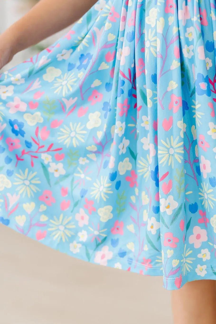 Mila & Rose ® Springtime Splendor Flutter Sleeve Twirl Dress - 